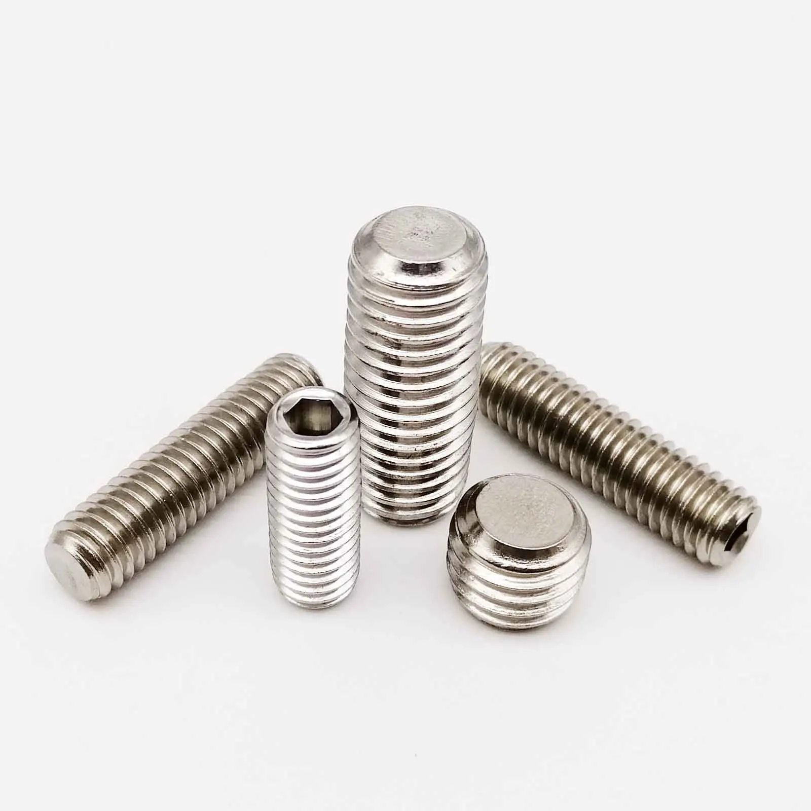 Шестигранная головка из нержавеющей стали M6 M8 M10 M12 M16 DIN913 304 шестигранная с