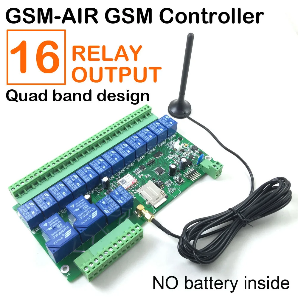

gsm relay sms call remote controller gsm gate opener switch for control home appliance water pump motor rolling door on off