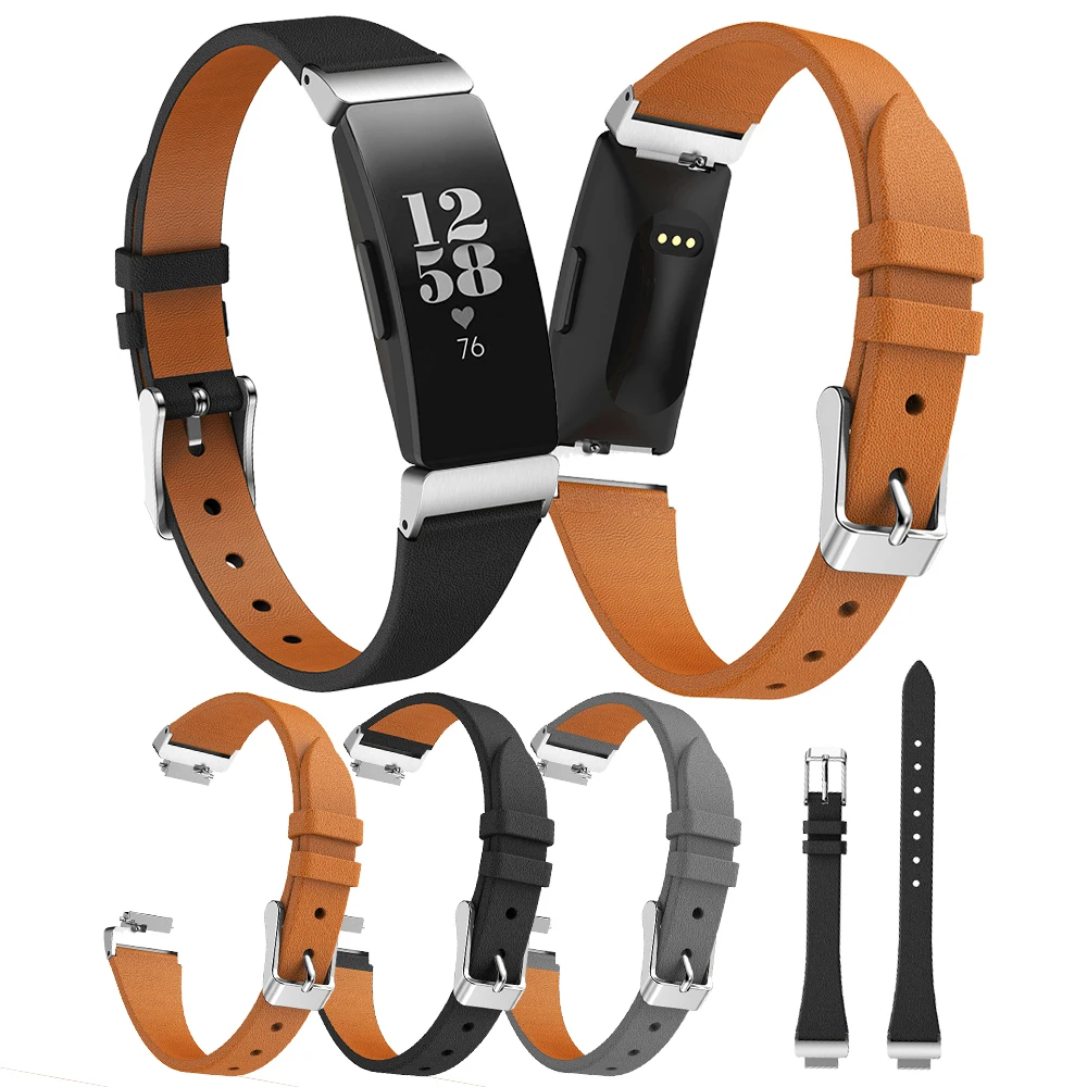 Кожаные браслеты для Fitbit Inspire/Inspire Hr Ремешок Браслет Inspire Замена Фитнес браслет