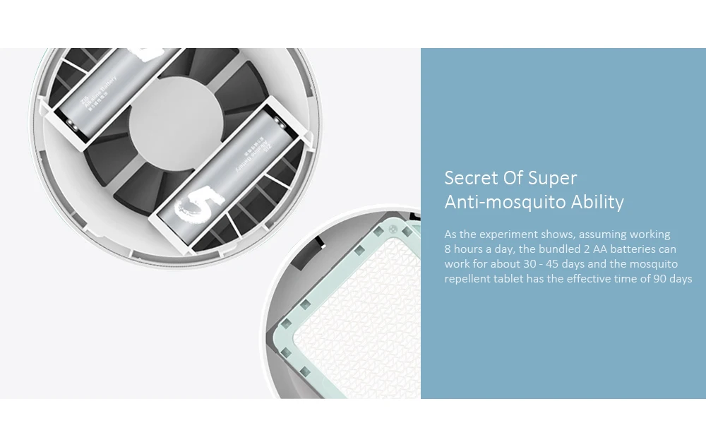 Xiaomi Mijia Mosquito Repellent Mini Mute Indoor with 10h Timing Function