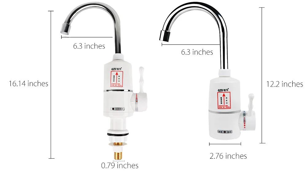GZU ZM - C1 Instant Electric Hot Water Heater Faucet Kitchen Heating Tap