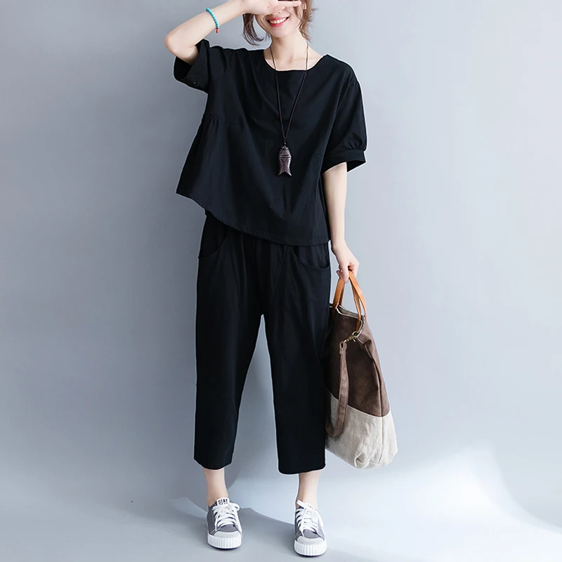 Doornot Oversize комплект из двух предметов летние женские повседневные свободные с