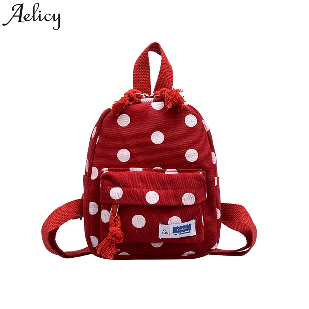 Aelicy/Детский рюкзак в горошек с милым рисунком; рюкзак для маленьких девочек; школьная сумка для маленьких мальчиков; Повседневный дорожный рюкзак; Прямая поставка; Новинка года