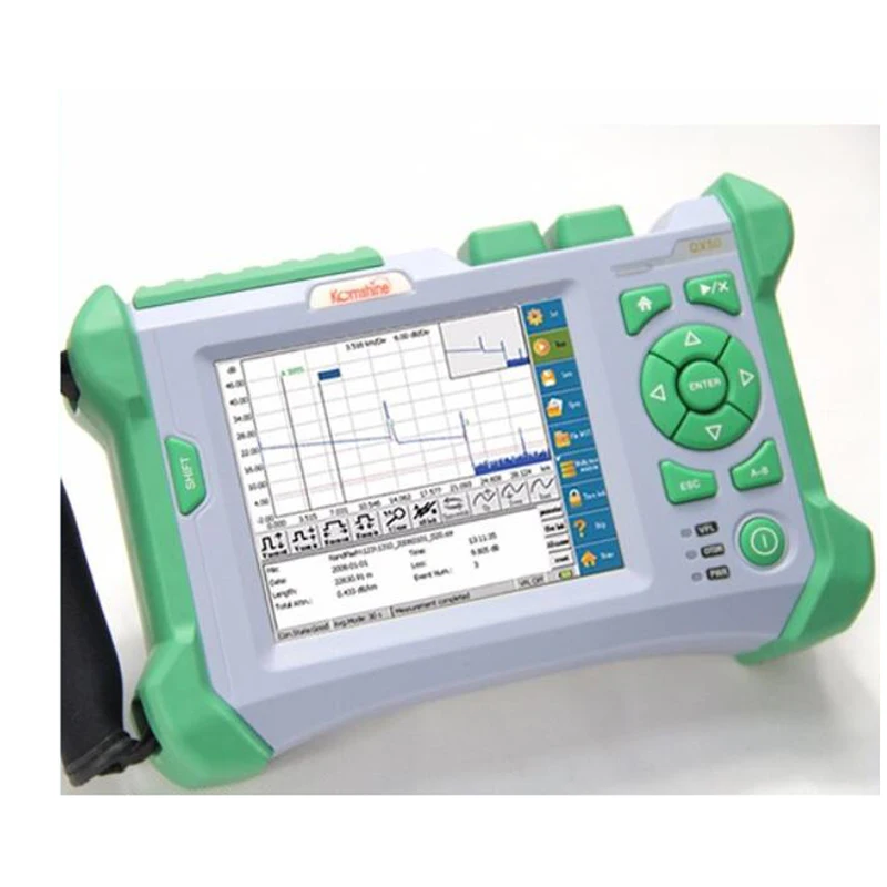 KomShine QX50 S 1310/1550nm 32/30dB PON OTDR с VFL Оптический измеритель коэффициента отражения