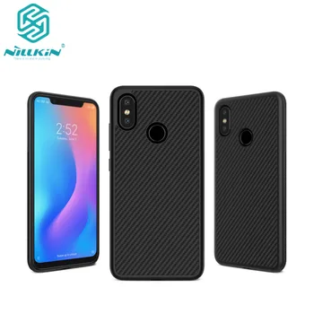 

10pcs/lot Wholesale NILLKIN Synthetic Fiber Case For Xiaomi Mi8 Xiaomi Mi 8 Case Carbon Fiber PP Plastic Back Cover Case