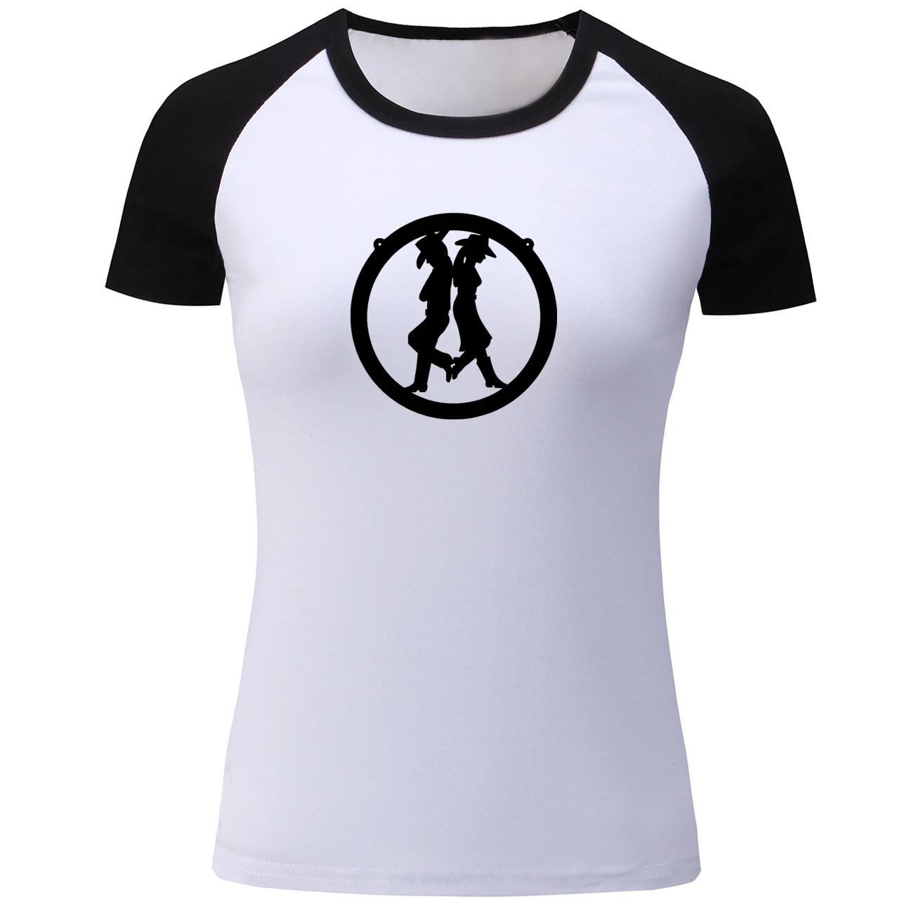 iDzn Cowboy and Cowgirl Print Raglan Short Sleeve T Shirt Women Casual Couple Tshirts Summer Female Tee Cotton Tops for Lovers iDzn Cowboy and Cowgirl Print Raglan Short Sleeve T Shirt Women Casual Couple Tshirts Summer Female Tee Cotton Tops for Lovers