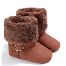 Модная удобная детская зимняя обувь для новорожденных мягкая подошва для малышей повседневные ботинки Теплые Семейные ботинки для малышей обувь для первых прогулок