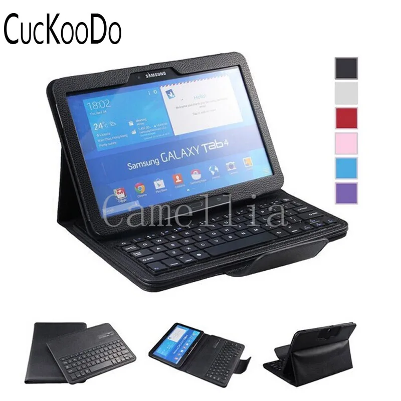 For Samsung Galaxy Tab 4 10 1 Ultra SM T530 DETACHABLE Bluetooth Wireless Keyboard Stand Thin
