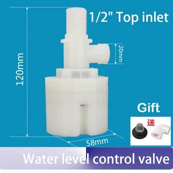 

1/2" Top inlet Built-in/Inside Water Level Control Valve Automatic Float Valve For Water Tank Pool