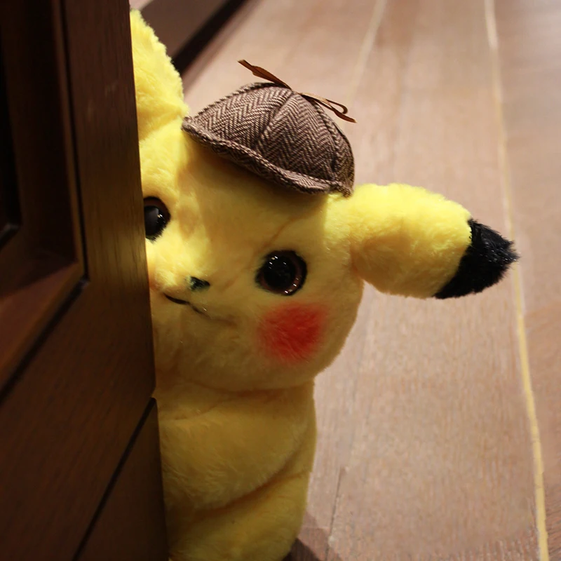1pc Kawaii Pikachu Detective Stuffed Toys Japan Anime Game Dolls Sakura Pikachu Toys Kids Toys For Baby Boys Girls Gift 1pc Kawaii Pikachu Detective Stuffed Toys Japan Anime Game Dolls Sakura Pikachu Toys Kids Toys For Baby Boys Girls Gift