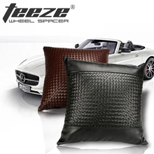 1 шт. модная поясничная поддержка подушка для дивана/Фокус 2 cojin para lumbares переплетение из ПУ искусственной кожи almofada декоративная подушка