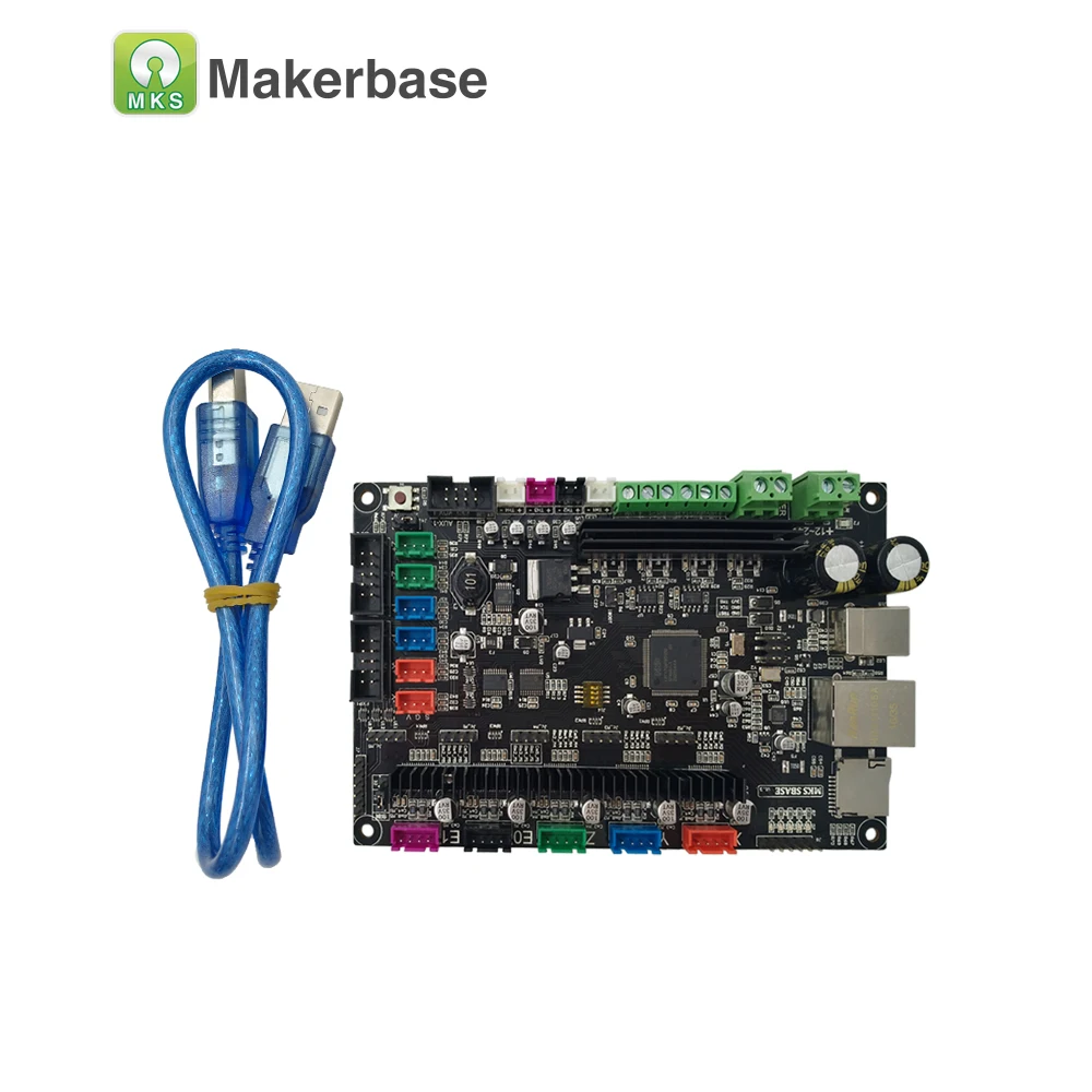 

MKS SBASE V1.3 CE&RoHS 32bit Arm platform Smooth control board open source MCU-LPC1768 support Ethernet preinstalled heatsink