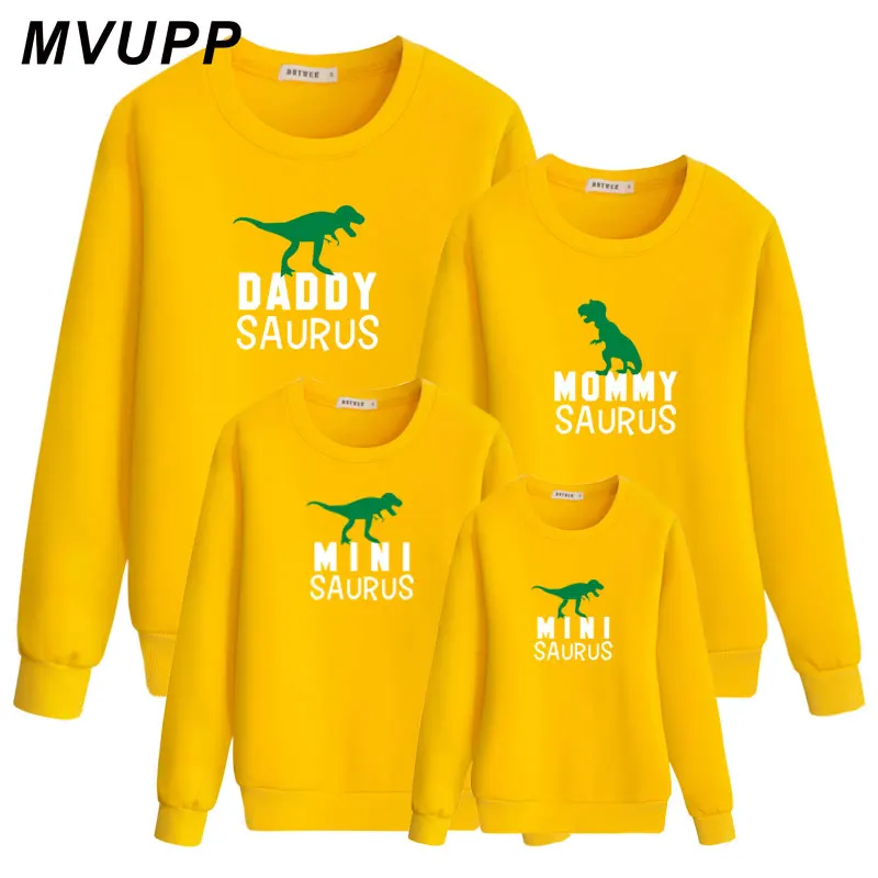SAURUS/свитшоты для всей семьи с динозаврами, одинаковые комплекты для мамы и папы одежда для папы, сына, мамы и дочки одежда для мамы и дочки