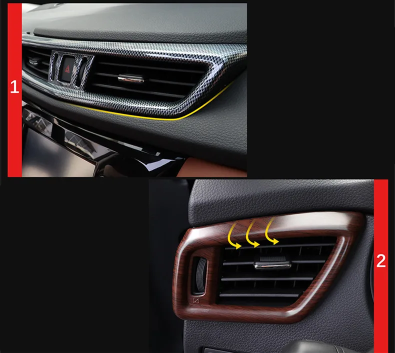 Для Nissan X-trail X trail T32- Автомобильная внутренняя навигационная панель управления кондиционер декоративная рамка выпускного отверстия крышка