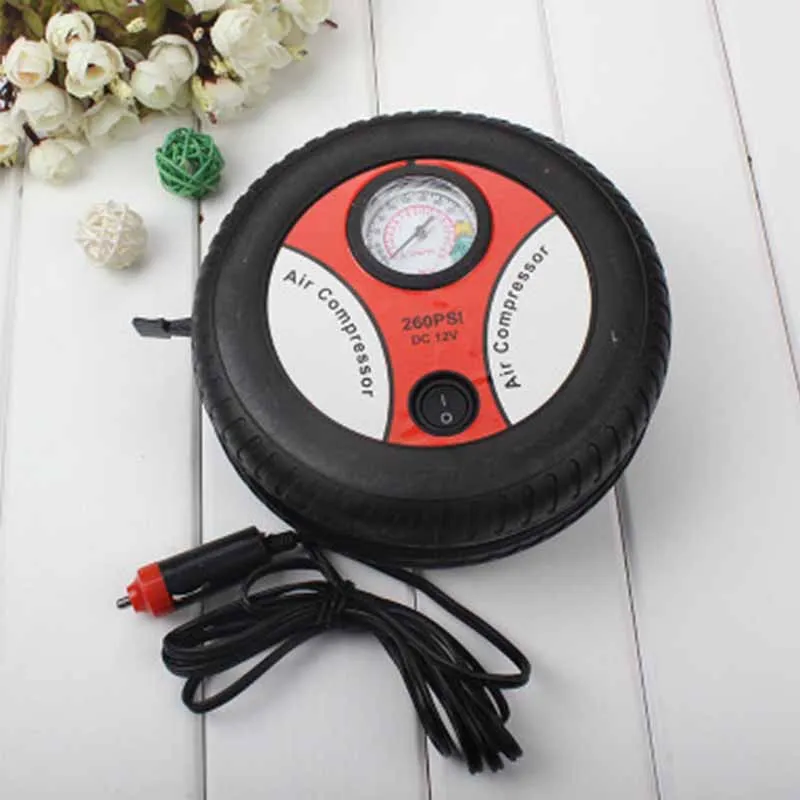 

12V Portable Air Compressor Circular Inflatable Pump Auxiliary Tool Automotive Tire Inflatable Pump Automotive Parts Inflator