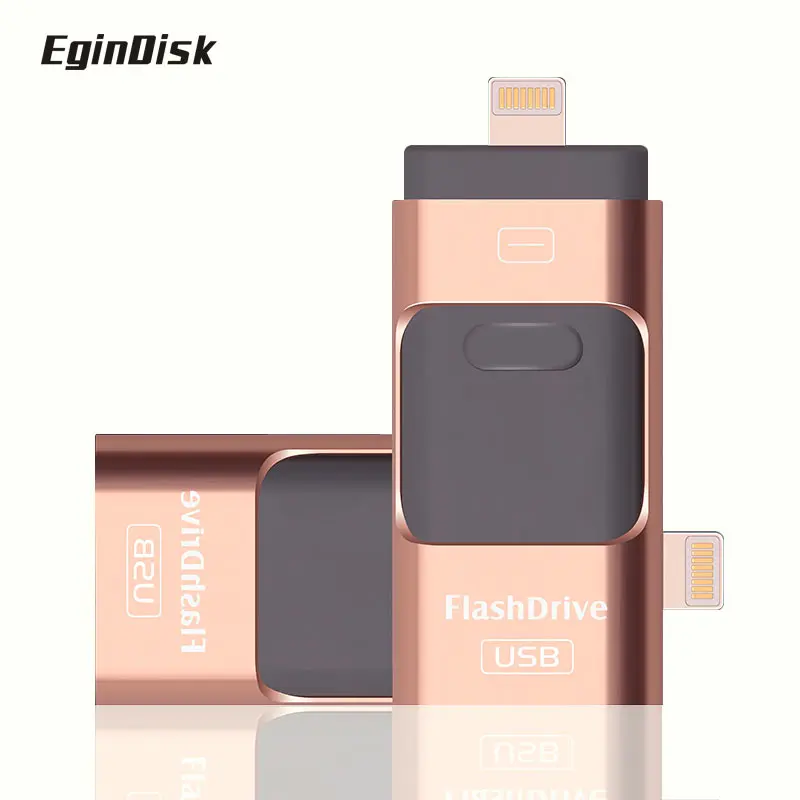 USB флэш накопитель для iPhone 5/5S/6/6s/6 plus/7/s/7 Plus/8/8 плюс/X/iPad и Android флешки Lightning/OTG/USB 3 в 1