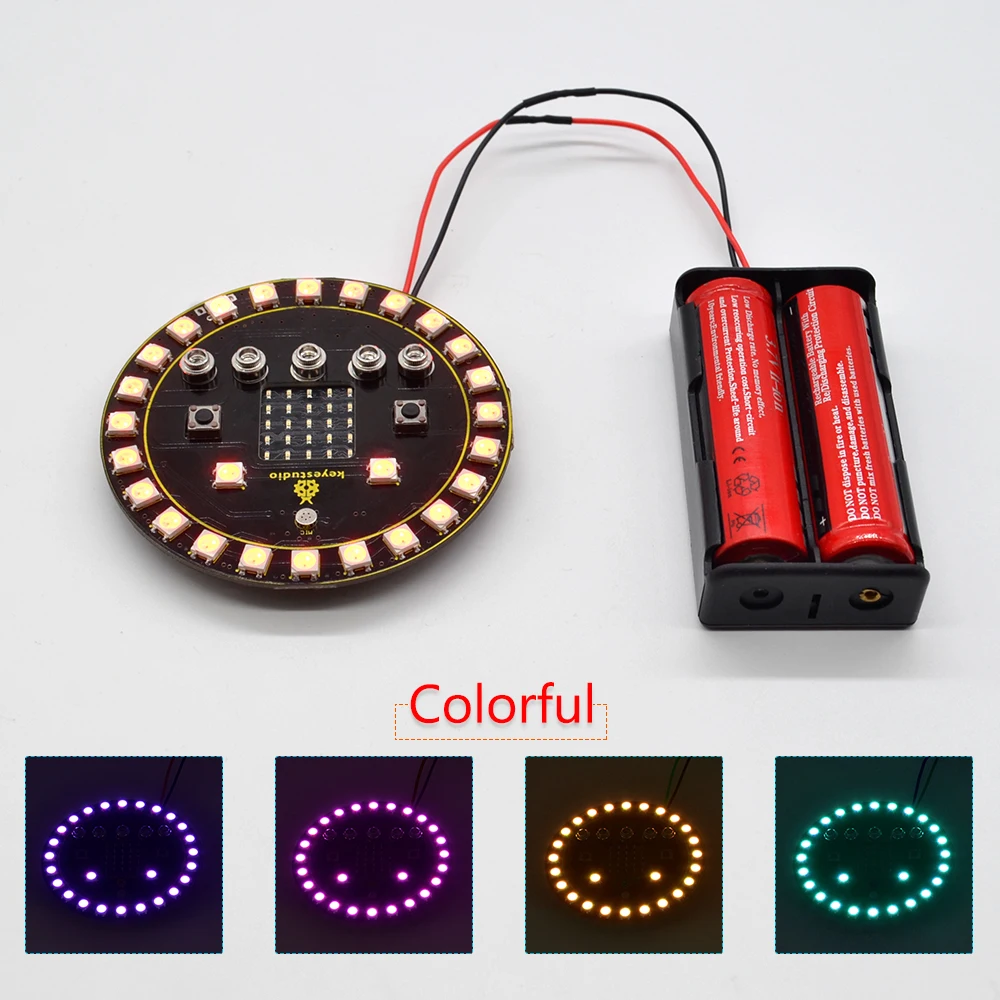 Keyestudio 6812 полноцветный RGB светодиодный кольцевой щит для Micro: bit|Интегральные