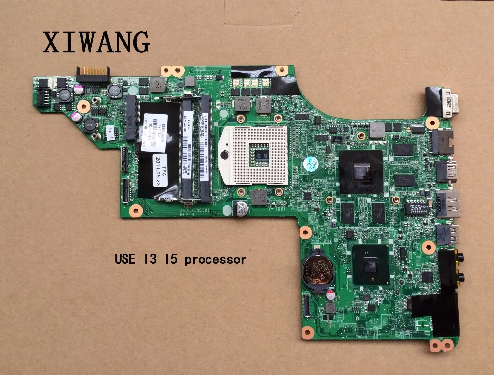 

Free Shipping 615308-001 for HP DV7 dv7-4000 laptop motherboard DA0LX6MB6H1 DA0LX6MB6F1, tested 100% working