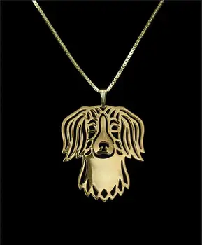 

DANGGAO fashion Newest Handmade Hollow Kooikerhondje pendant choker Necklace for women girls Dog charm Jewelry Pet Lovers Gift