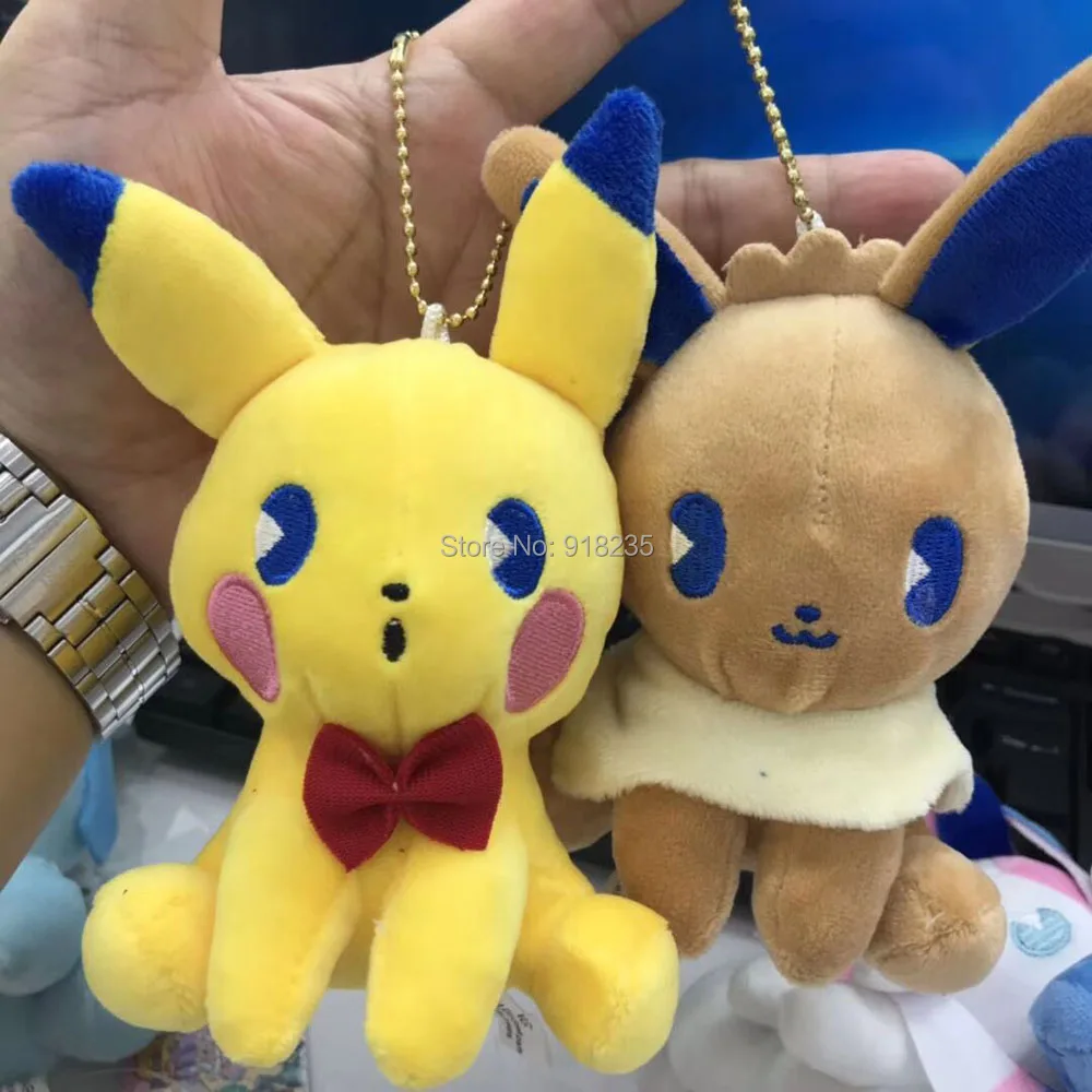 10 шт. Saiko Soda Pikachu Sylveon Umbreon Flareon vaporion Jolteon Eevee Espeon Leafeon Glaceon 10 см плюшевый брелок-подвеска