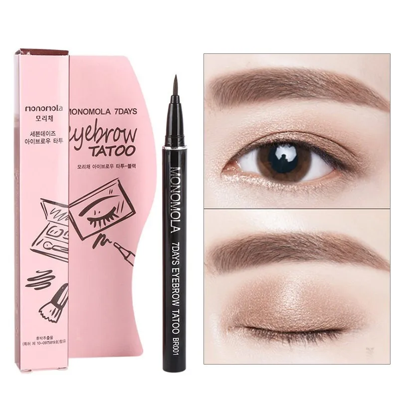 

Fashion Profession Beauty Makeup Waterproof 7 Days Eyebrow Tattoo Pen Liner Long Lasting Makeup Natural Cosmetic Free Shipping