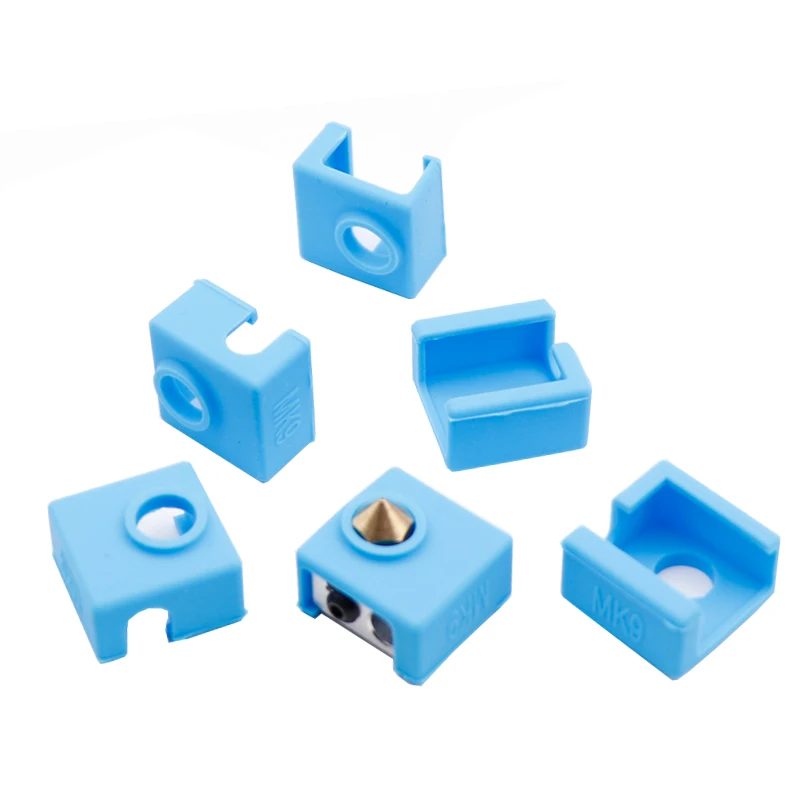 

Heater Block Silicone Insulation Sock M6 nozzles for MK8 MK7 MK9 hotend a6 a8 e10 e12 ender-3 CR-10 Prusa I3 3D Printer Parts