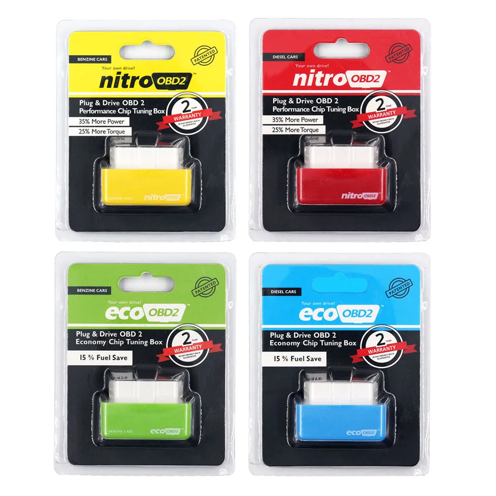 2020 Nitro obd2 чип тюнинг коробка OBD2 ECO производительность разъем флэш накопитель ECU