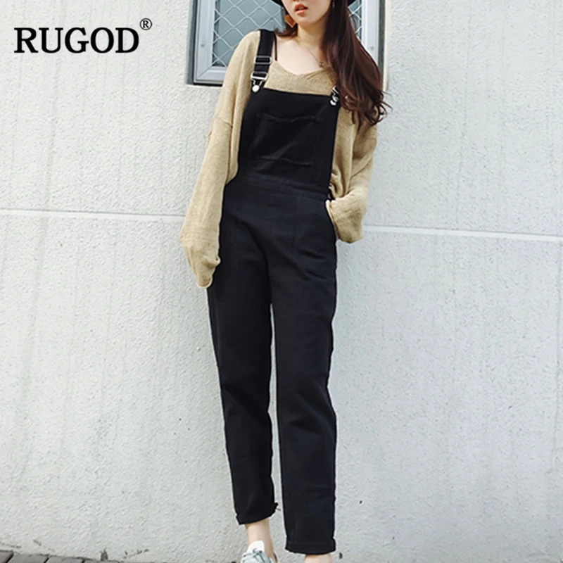 RUGOD 2018 Новый Для женщин регулируемый плечевой ремень модные джинсы джинсовый