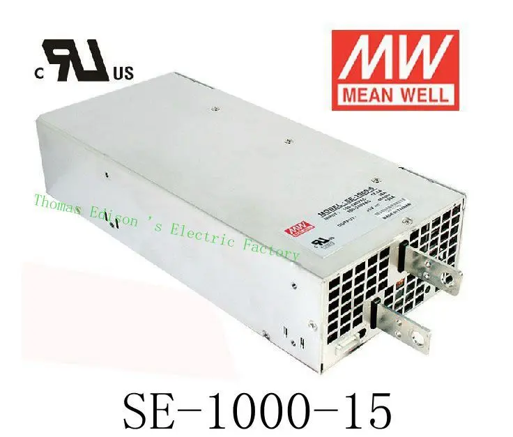 

Original MEAN WELL power suply unit ac to dc power supply SE-1000-15 1000W 15V 66.7A MEANWELL