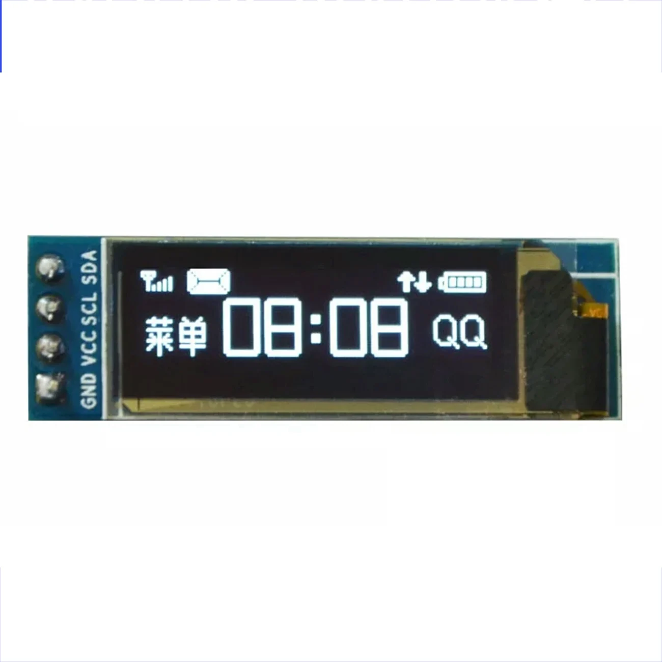 0,91 дюймов 128x32 IEC IIC Серийный белый синий OLED жидкокристаллический дисплей модуль 0,9" 12832 SSD1306 ЖК-экран для Arduino - Цвет: White