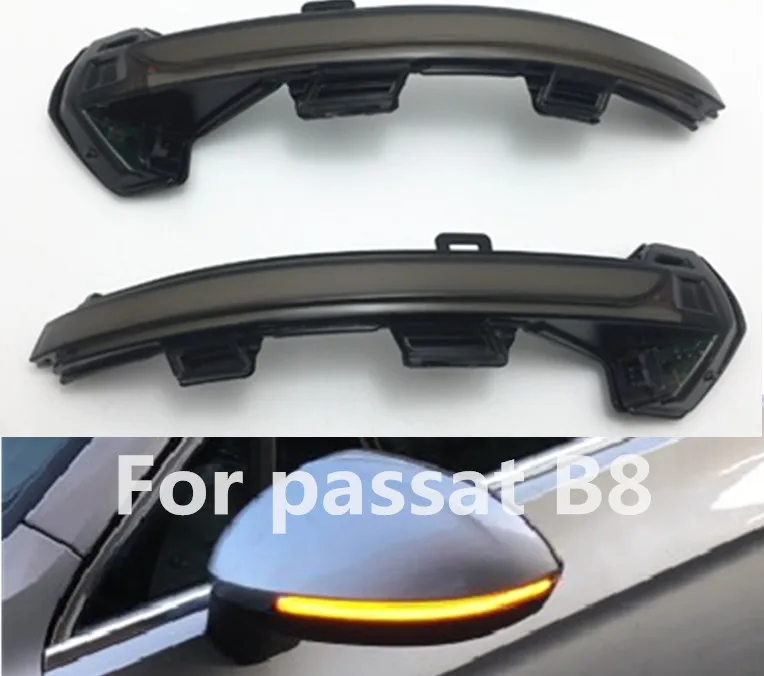Колоssmeet для vw Passat B8 динамический мигалка LED зеркало заднего вида