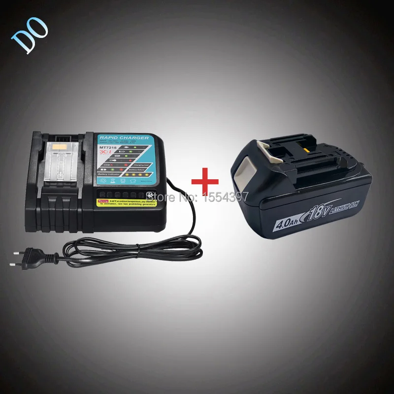 

18V 4000mAh Rechargeable Lithium Ion BL1840 with Power Tool Battery Charger Replacement for Makita 18V BL1830 BL1850 BL1815 LXT
