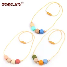 TYRY.HU-collar de silicona para dentición de bebé, cuentas hexagonales para mordedor de mamá, sin BPA, grado alimenticio, fabricación de joyería, aprobado por la FDA