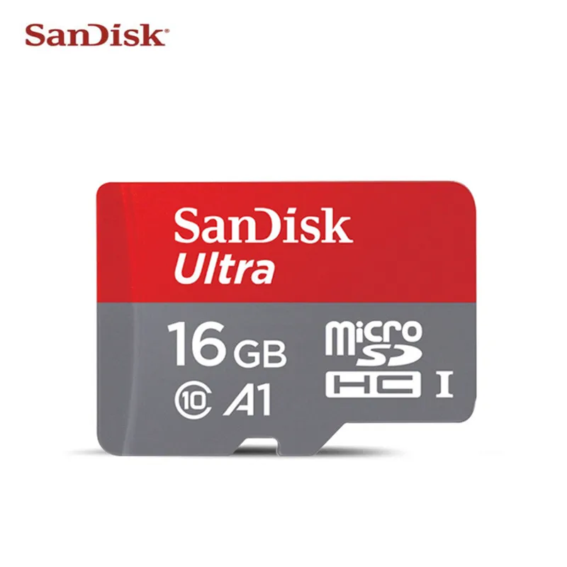 Карта Micro SD SanDisk, 64 ГБ, 128 ГБ, Оригинальная карта памяти, 16 ГБ, 32 ГБ, MicroSD, Макс., 100 м/с, C10, TF карта, карта памяти - Емкость: 16 ГБ