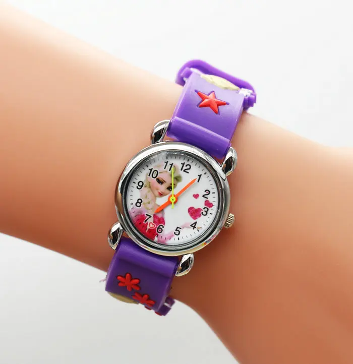 10 шт/лот часы принцессы с героями мультфильмов кварцевые женские часы с героями мультфильмов детские Relojes Mujer мода