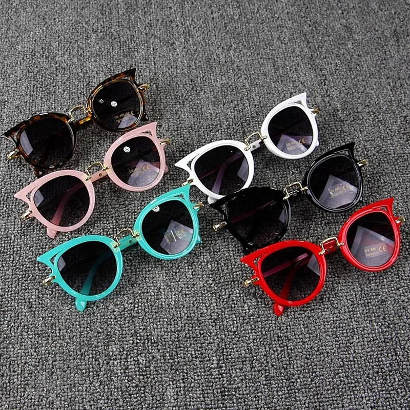 Кошачий глаз, детские очки для мальчиков и девочек, UV400 линзы, детские солнцезащитные очки, милые очки, куклы, аксессуары, очки, игрушка