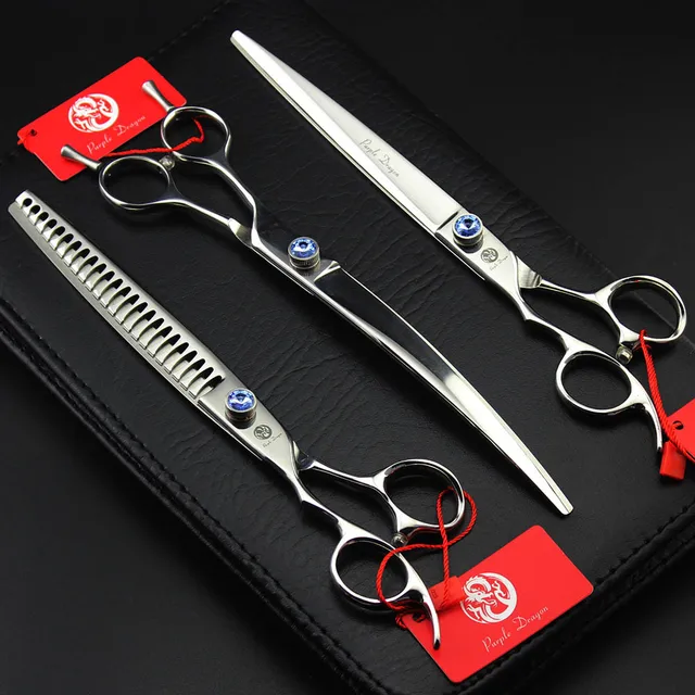 Left-Hand 3Pcs/Set 8" Pet Scissors