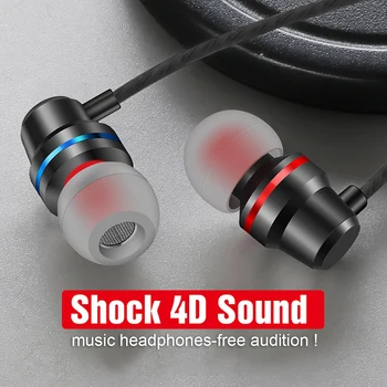 

3.5mm Bass Sound Earphone In-Ear Sport Earphones with mic for xiaomi iPhone Samsung Headset fone de ouvido auriculares MP3