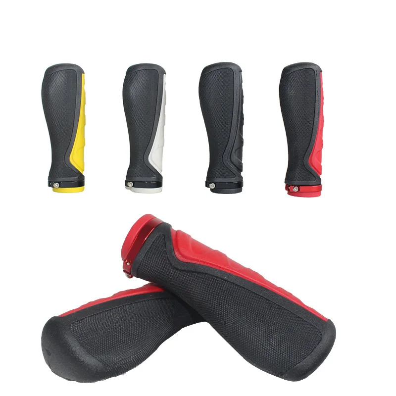 

Bicycle Rubber Ergonomic Grip Damping Plus Soft Grip Mountain Bike Folding Bicycle Unilateral Lock Grip