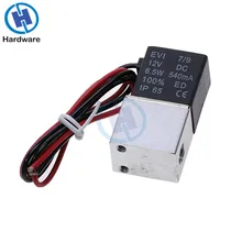 1 шт. 1/" 2 Way электрический клапан нормально закрытый Пневматического клапана Алюминий Электрический соленоидный воздушный клапан ac/DC 12V электромагнитный клапан