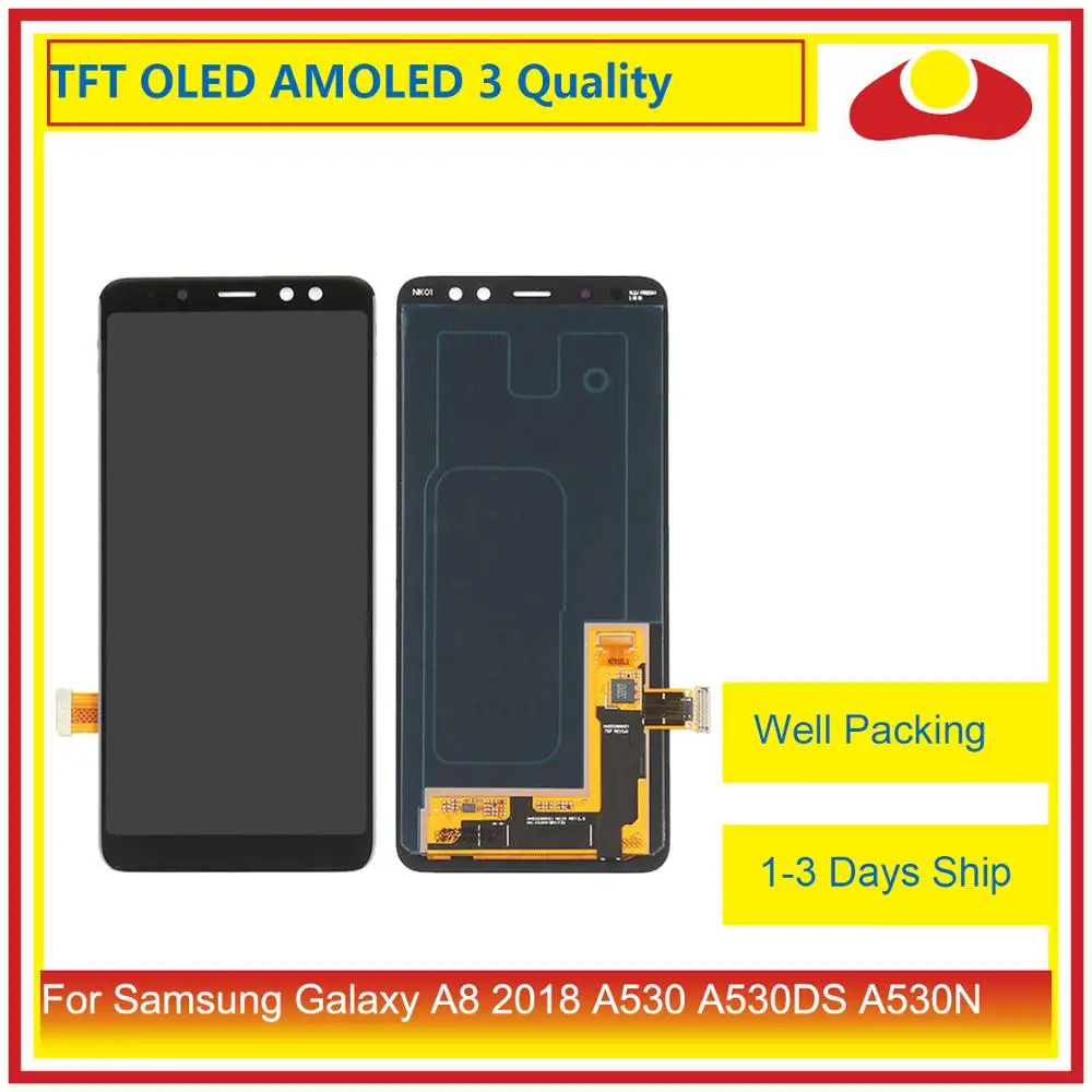

ORIGINAL For Samsung Galaxy A8 2018 A530 A530F A530X SM-A530F/DS LCD Display With Touch Screen Digitizer Panel Pantalla Complete