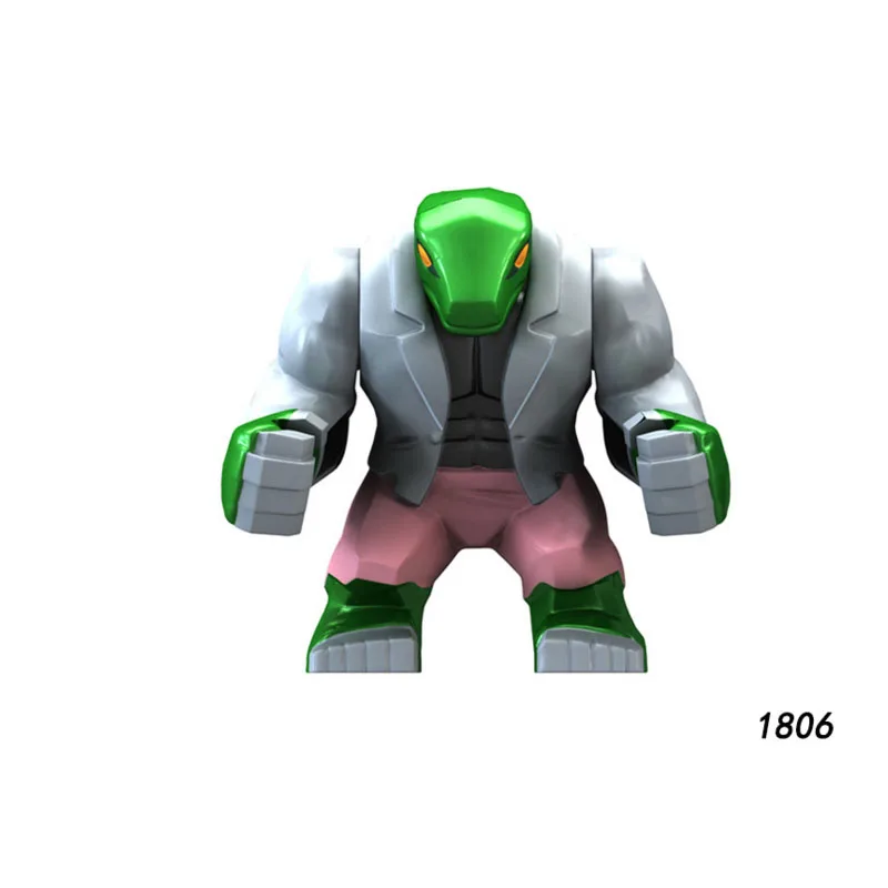 

Single Sale Super Heroes Star Wars 1806 Lizard Model Mini Building big Blocks Figure Bricks Toys gifts Compatible Legoed Ninjaed