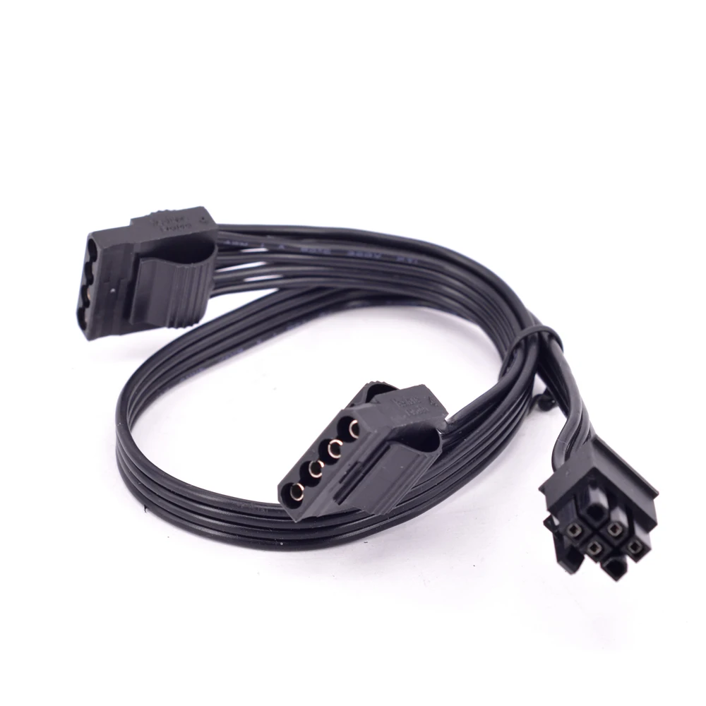 PCIe 6Pin to 2 3 Peripheral 4Pin IDE Power Supply Cable ...