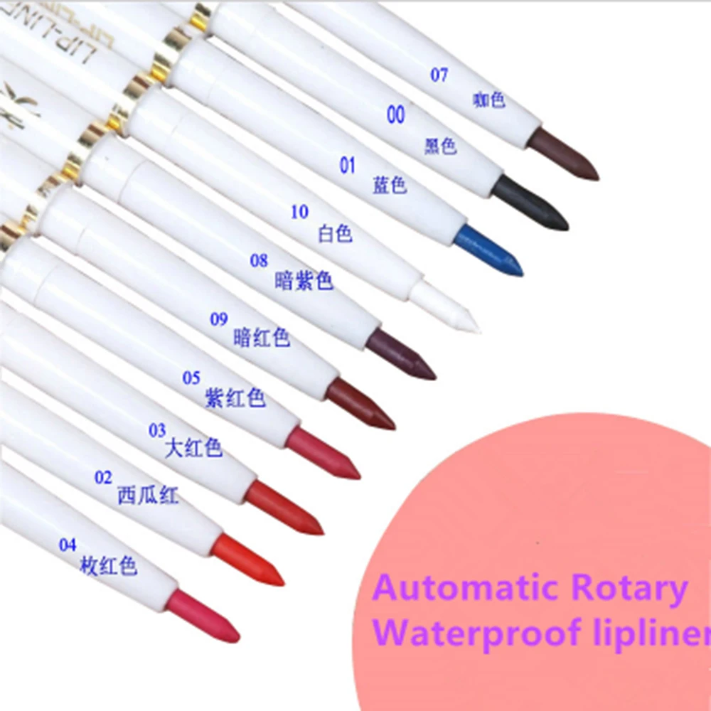 Автоматический роторный карандаш для губ долговечная натуральная брендовая Косметика сексуальные товары женские водонепроницаемые косметические инструменты maquiagem