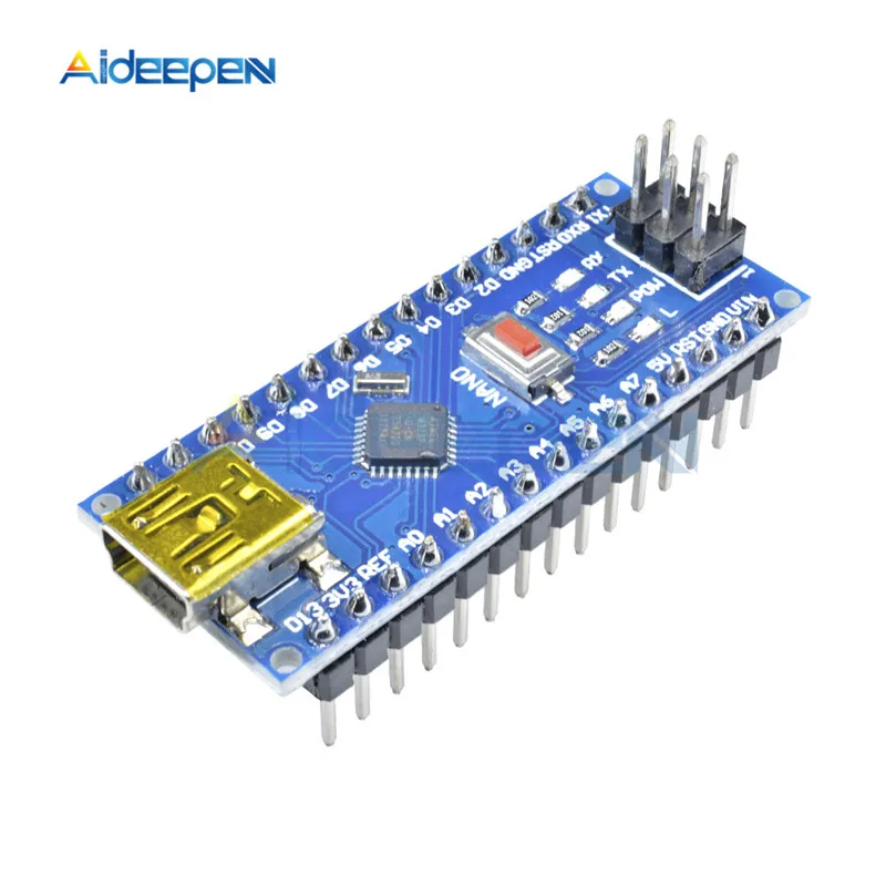 Mini USB CH340 Nano 3,0 ATmega328P ATMEGA328P-AU плата контроллера совместимый для Arduino Nano CH340 драйвер Nano V3.0 ATmega328