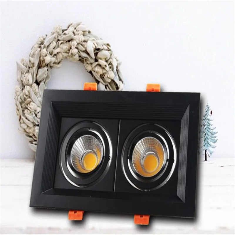 Высокая яркость COB двойная головка квадратный светодиодный светильник с