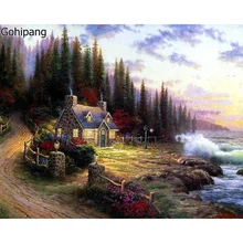 Бескаркасная фантазия сельская DIY картина по номерам современное настенное искусство постельное белье Картина Ручная роспись для домашнего декора 40x50 см работы