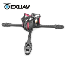 EXUAV 240 240mm Distância Entre Eixos 7mm Braço De Fibra De Carbono Corridas Quadro Zangão Apoio Kit Flytower Corrida/Pro Runcam Para RC FPV DIY Brinquedo 136g