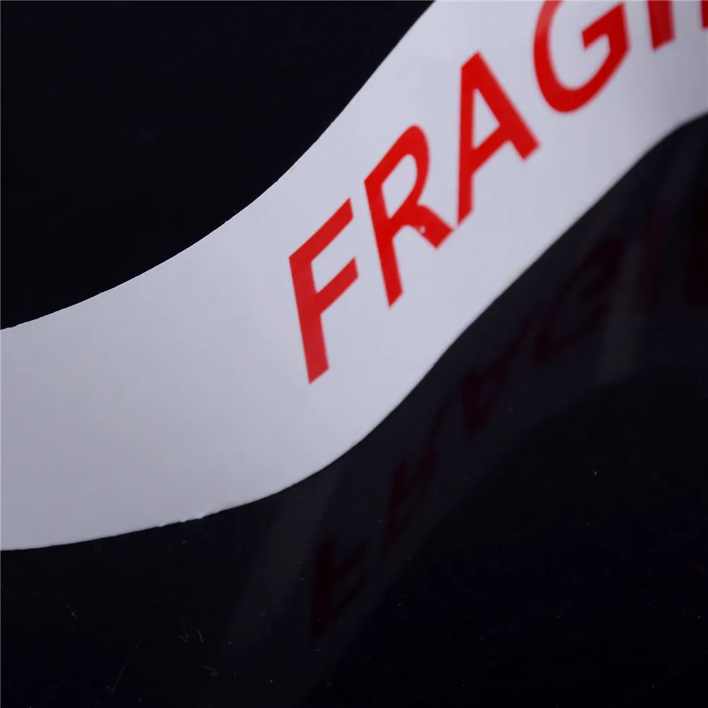 1 рулон 4,7 см* 85 м лента с надписью «fragile» белый и красный БОПП для упаковки Предупреждение хрупкий Предупреждение ющий стикер