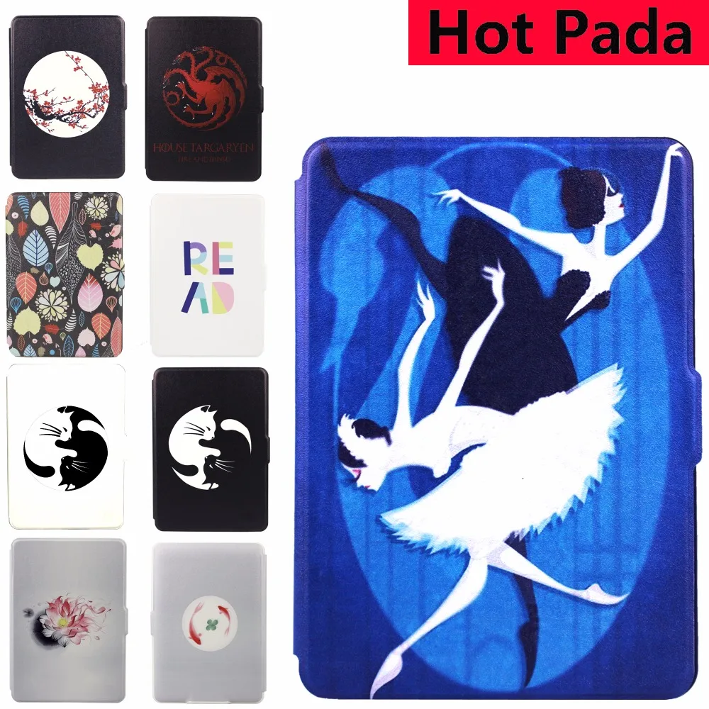 

Hot Pada Hot Pada print case for Kindle 8th Generation cover 2016 6 inches case with auto wake up and sleep function+screen film